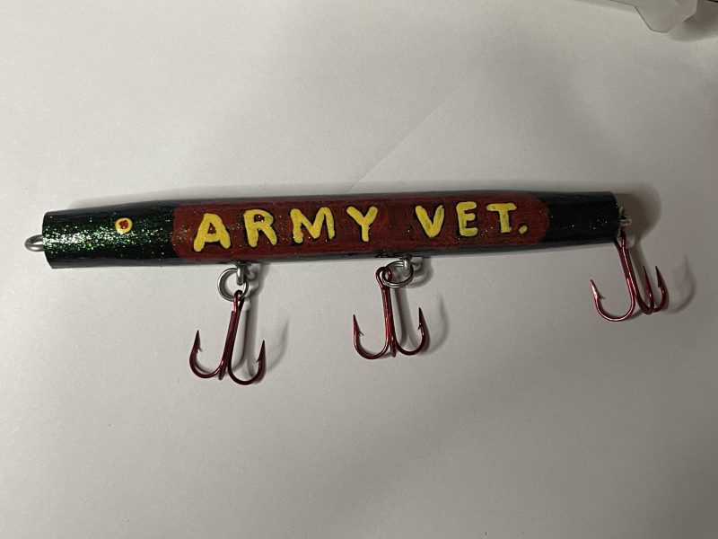 Fishing Lure – Army vet – Missions Quilts And Crafts